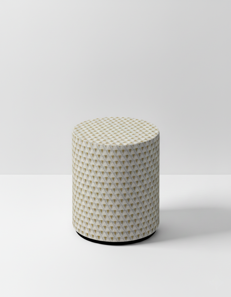 Dedar Tiger Mountain Pouf Fauve Ø40 cm