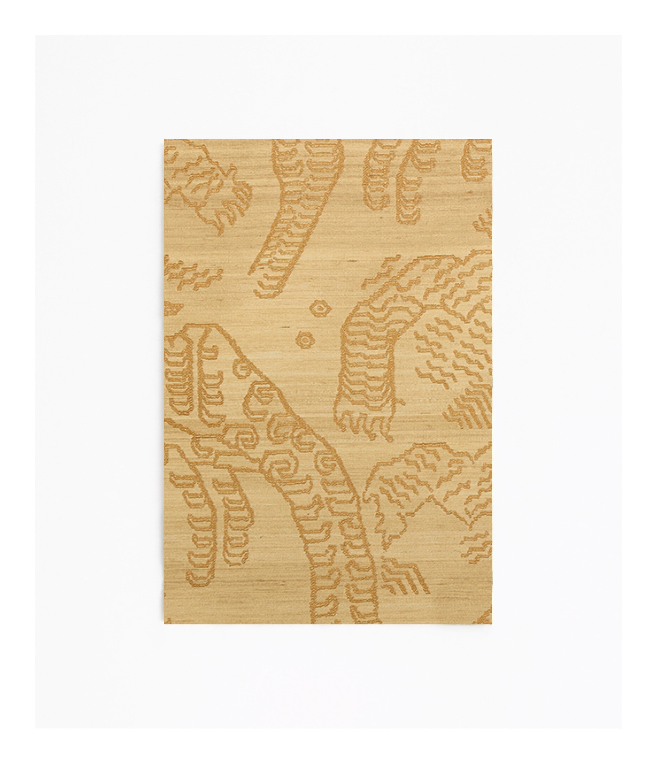Dedar poef Tiger Silk - Dark Gold