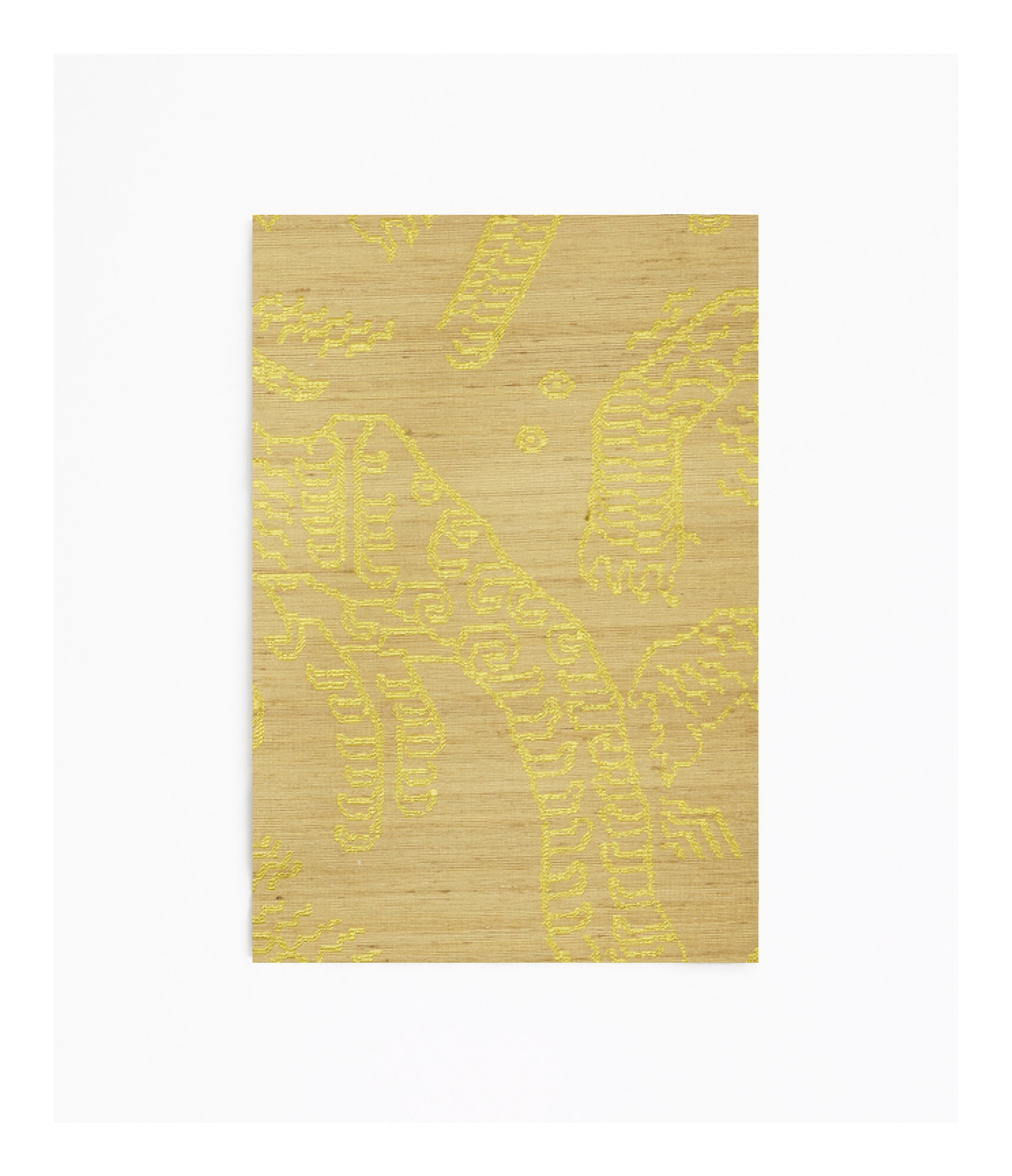 Dedar poef Tiger Silk - Lemon Freeze