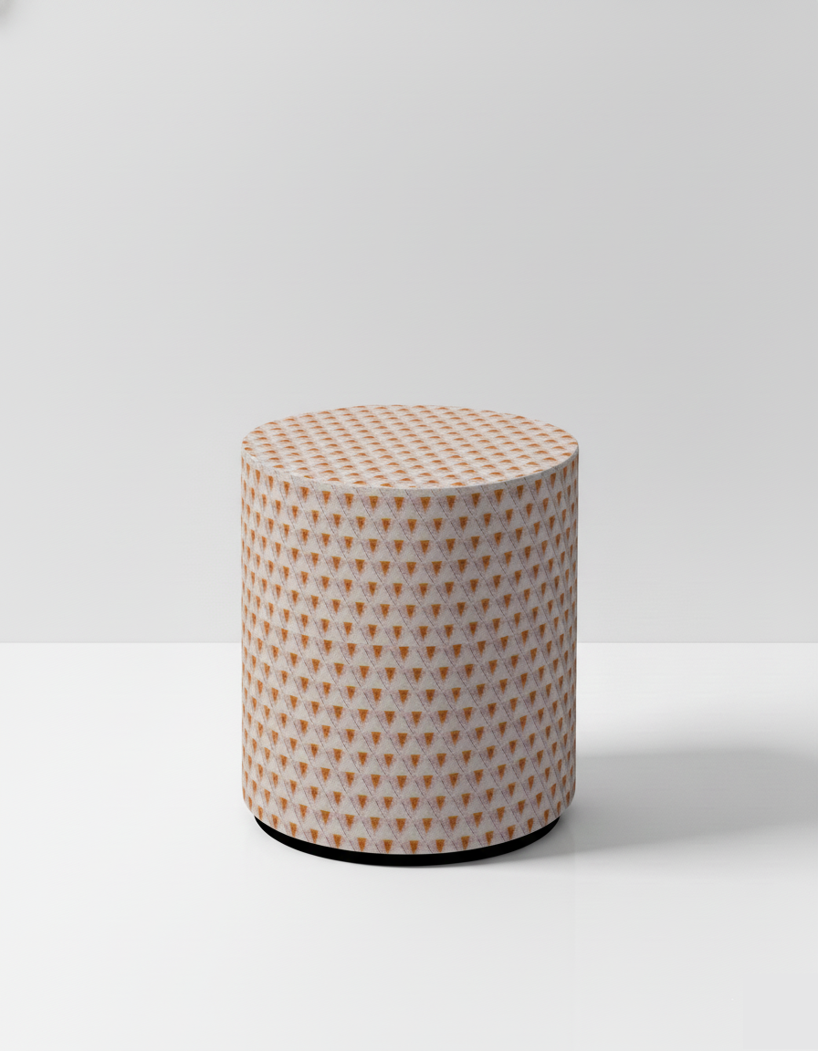 Dedar Tiger Mountain Pouf Fauve Ø40 cm