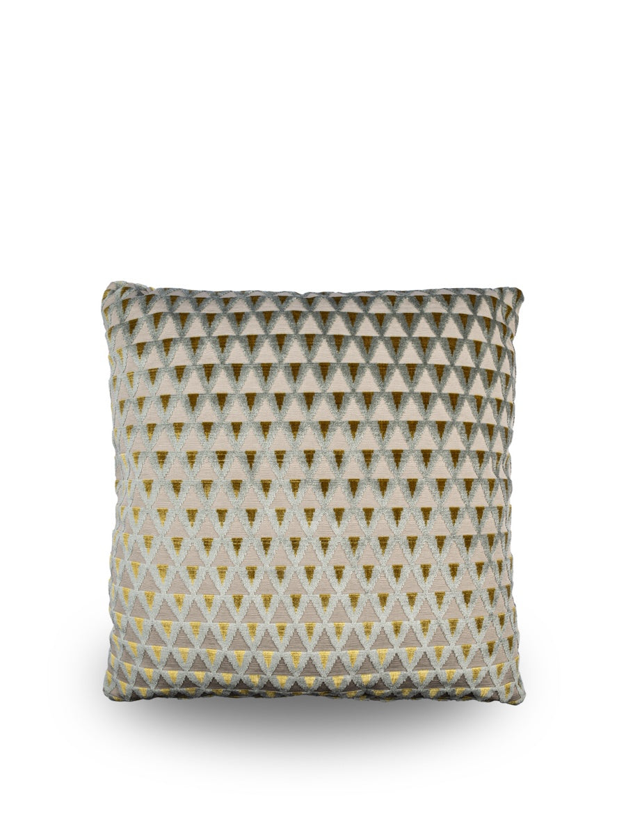 Luxe Dedar Amuleto sierkussen in Eliodoro, 50x50 cm, hoogwaardige afwerking