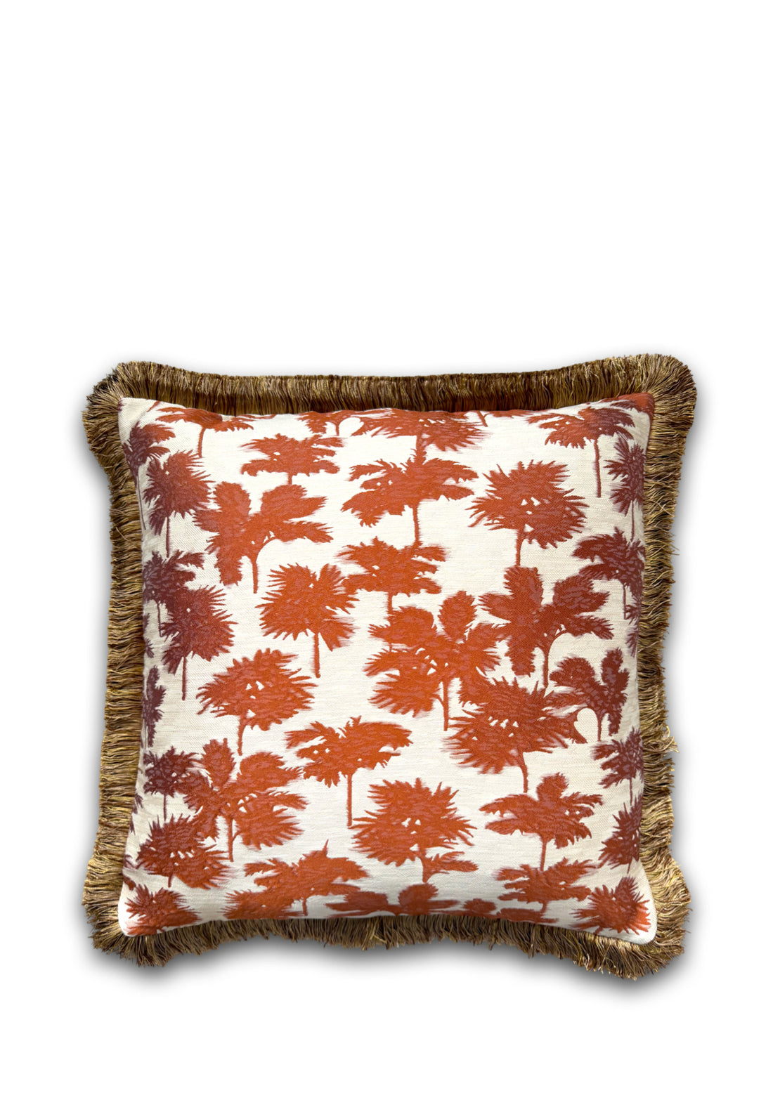 Dedar sierkussen Be Bop A Lula fringe - Terra di Siena - 50 x 50 cm