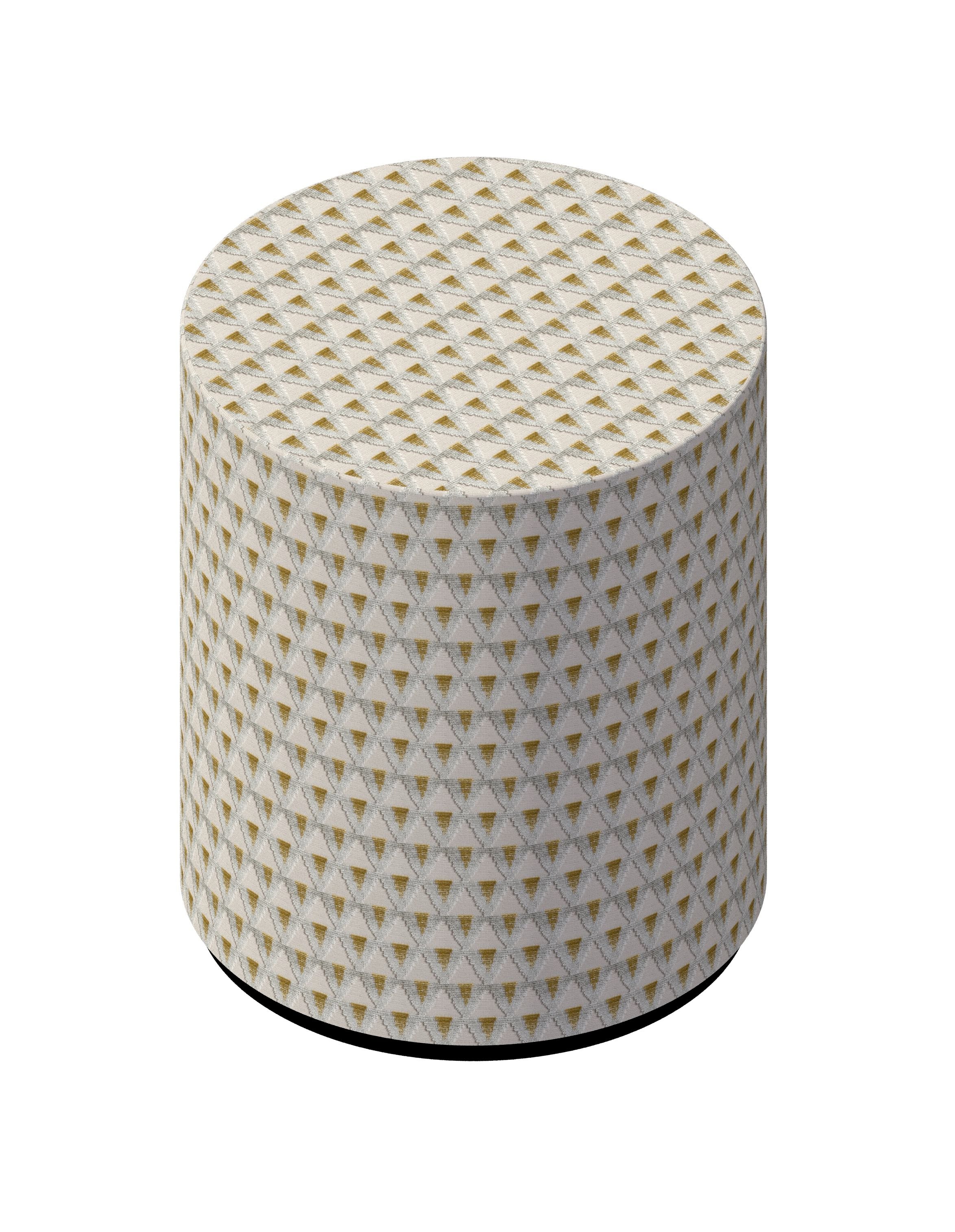 Dedar Tiger Mountain Pouf Fauve Ø40 cm