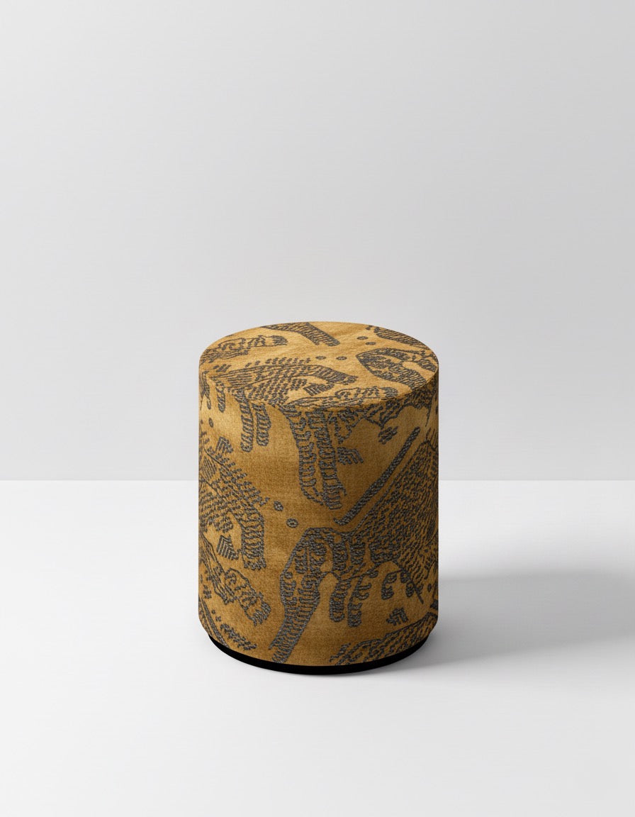 Dedar poef Tiger Mountain - Fauve