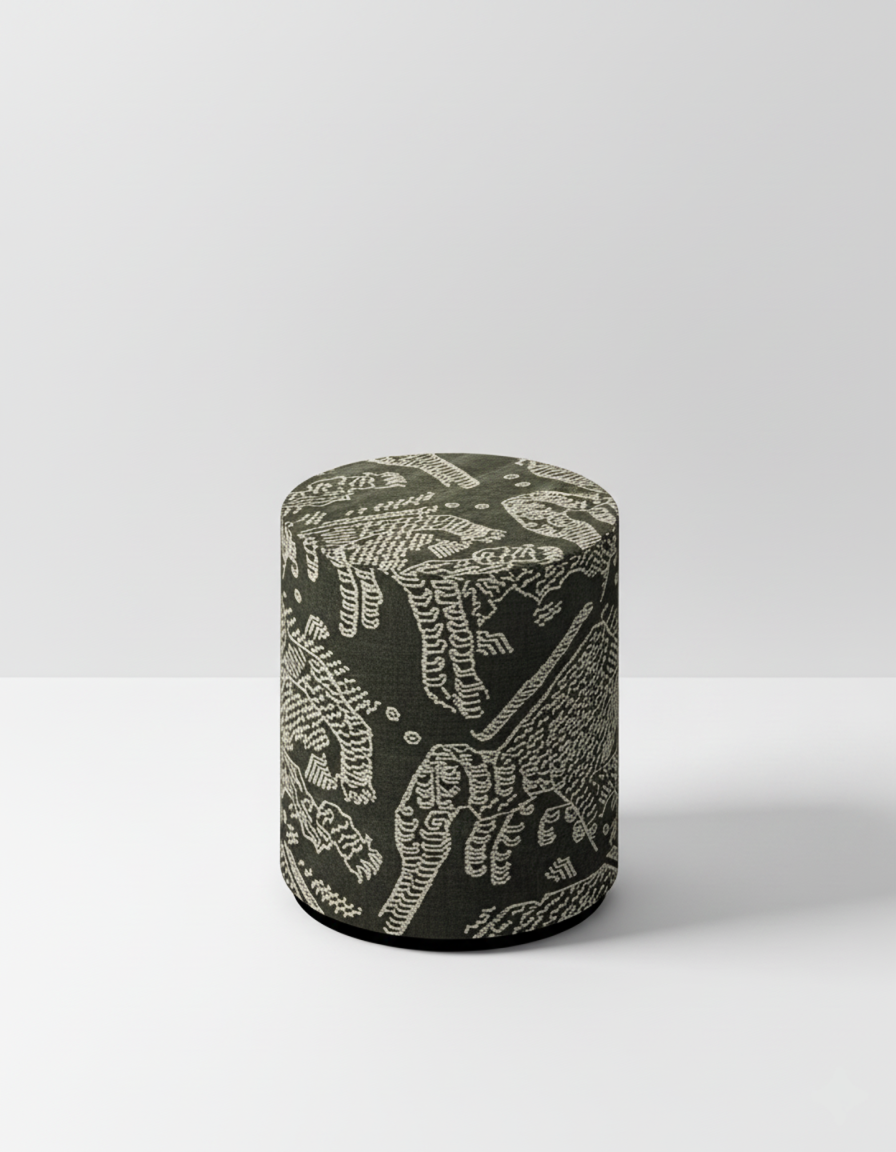 Dedar poef Tiger Moutain - Petrified Wood