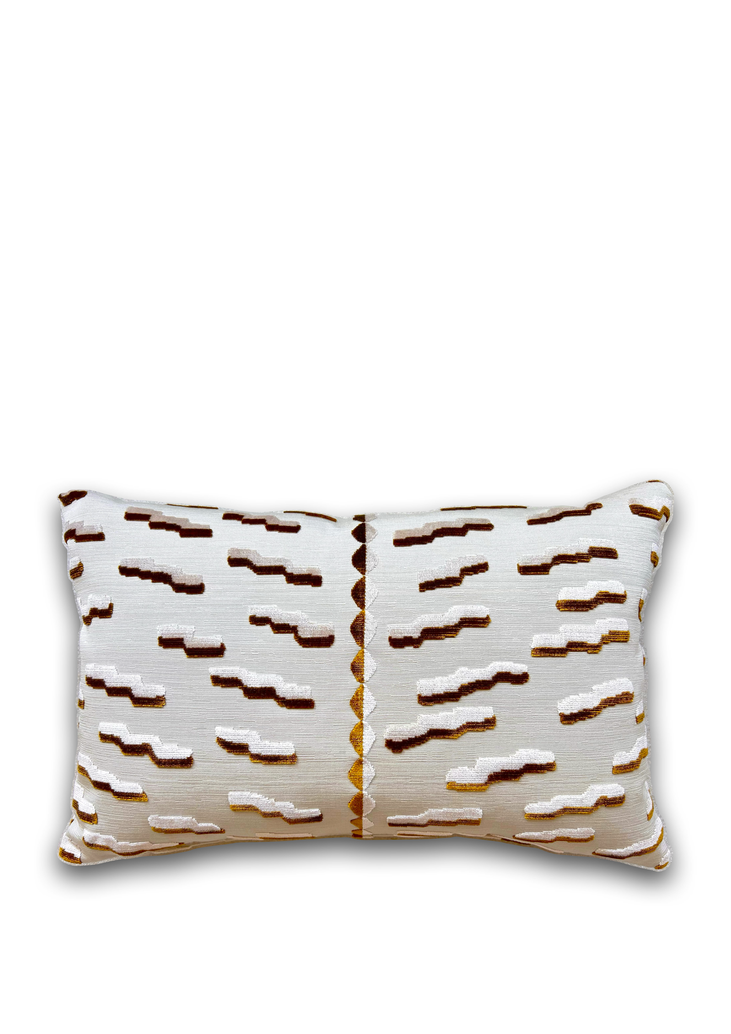 Luxe Dedar Tiger Beat sierkussen in Tabacco, 40x60 cm, hoogwaardige afwerking