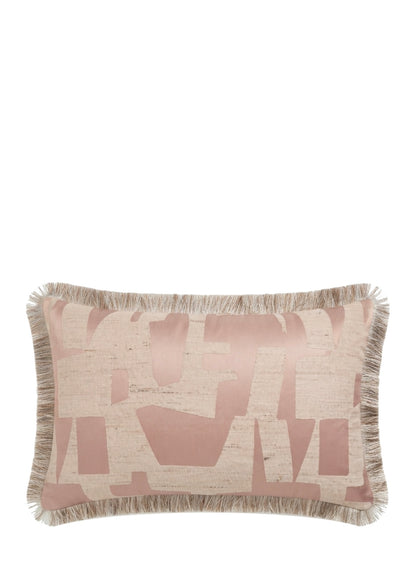 Dedar sierkussen Pazl fringe - Rose Thé - 40 x 60 cm