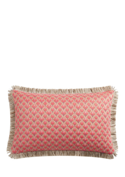 Dedar sierkussen Coriandoli fringe - Coquelicot - 40 x 60 cm