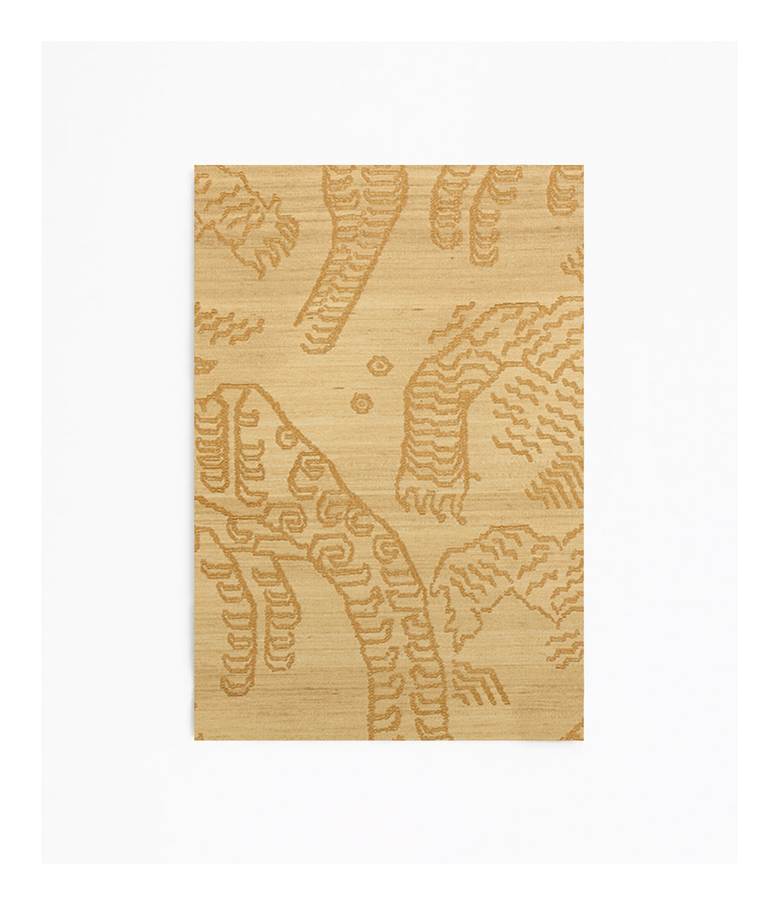 Dedar Tiger Silk Poef Dark Gold Ø40 cm