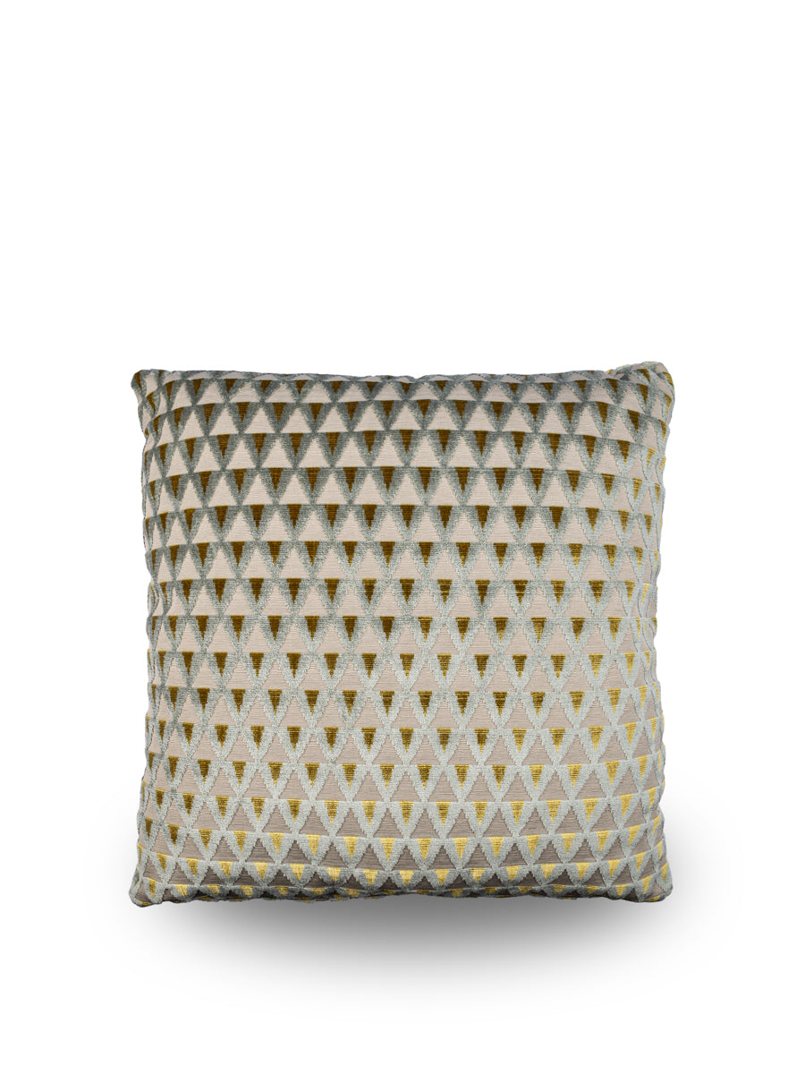 Luxe Dedar Amuleto sierkussen in Eliodoro, 50x50 cm, hoogwaardige afwerking