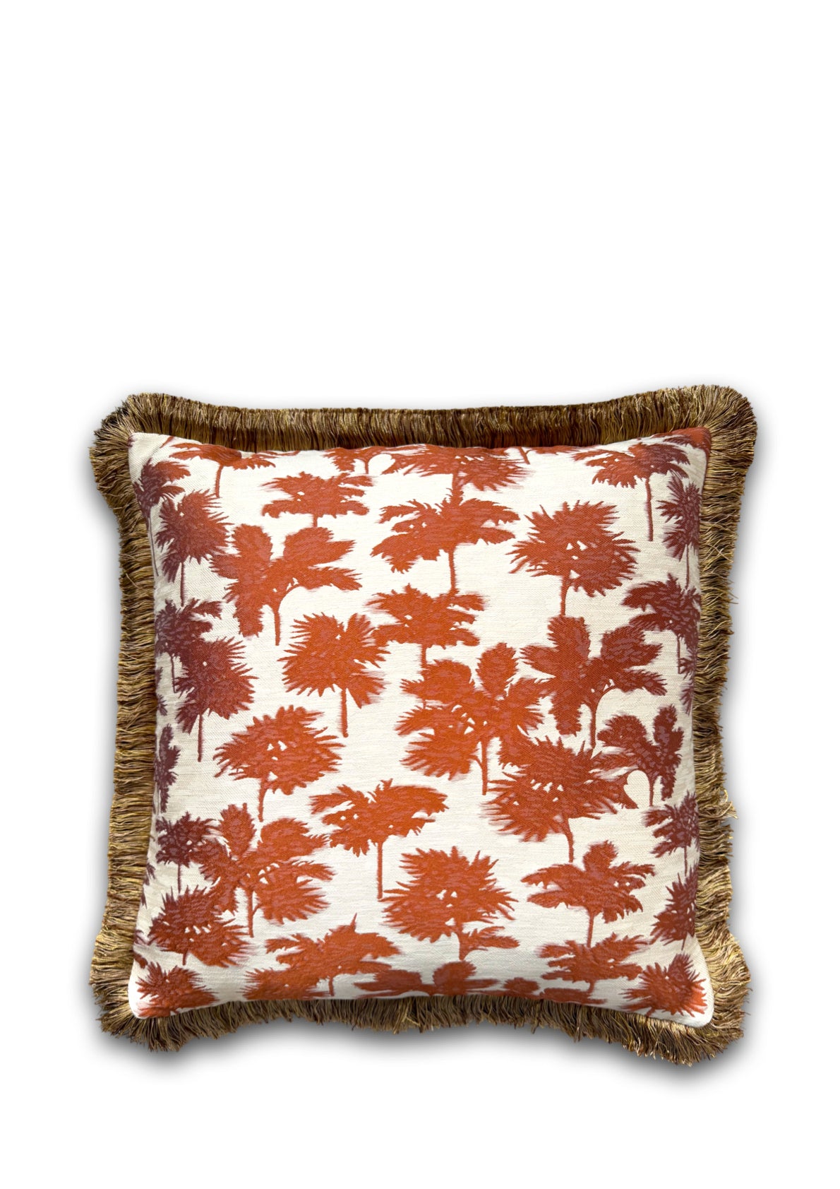 Dedar sierkussen Be Bop A Lula fringe - Terra di Siena - 50 x 50 cm