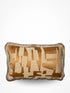 Luxe Dedar Pazl sierkussen met beige fringe in Havane, 40x60 cm, hoogwaardige afwerking