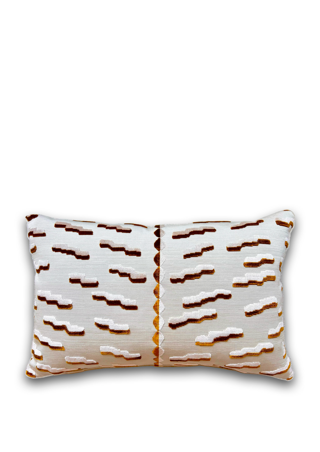 Luxe Dedar Tiger Beat sierkussen in Tabacco, 40x60 cm, hoogwaardige afwerking