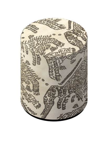 Dedar poef Tiger Mountain - Graphite