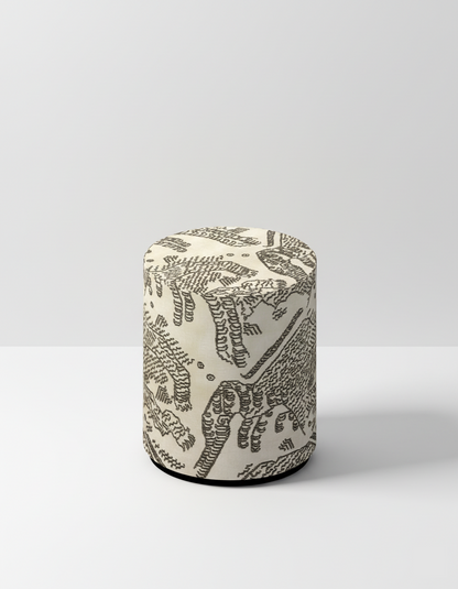 Dedar poef Tiger Mountain - Graphite