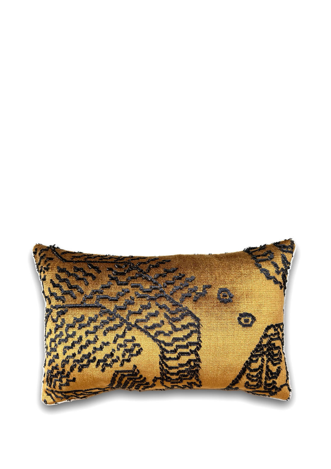 Luxe Dedar Tiger Mountain sierkussen in Fauve, 30x50 cm, hoogwaardige afwerking