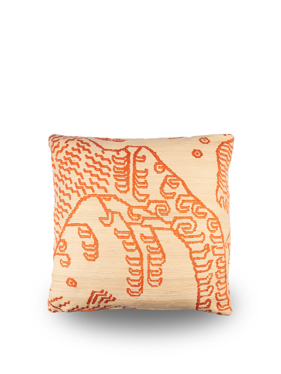 Dedar sierkussen Tiger Silk - Electric Orange - 45 x 45 cm