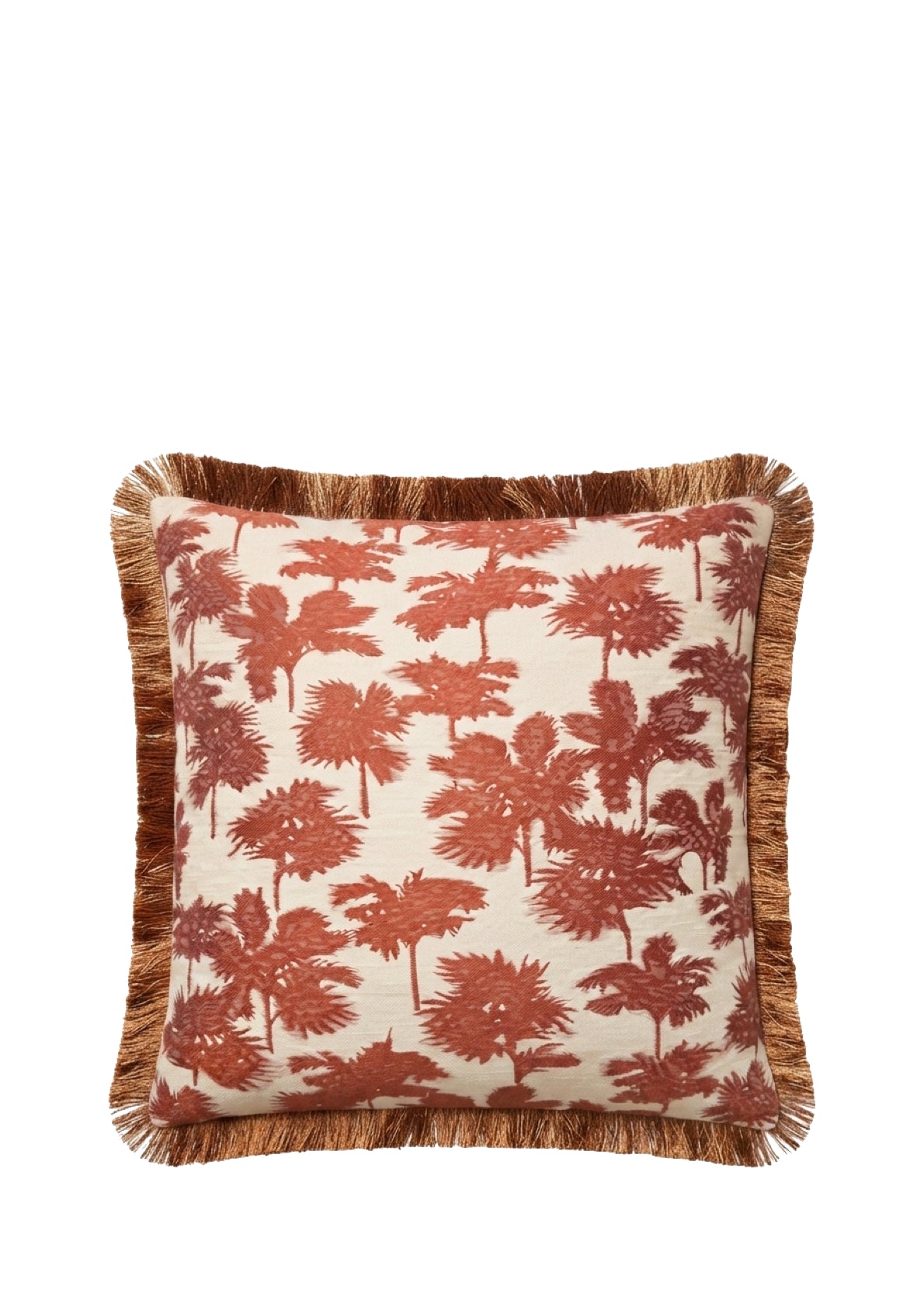 Dedar sierkussen Be Bop A Lula fringe - Terra di Siena - 50 x 50 cm