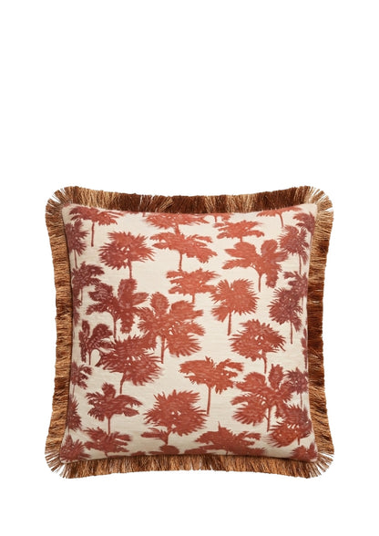 Dedar sierkussen Be Bop A Lula fringe - Terra di Siena - 50 x 50 cm