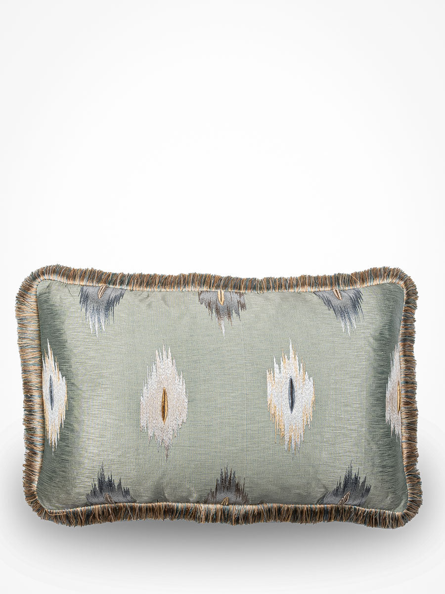 Jane Churchill sierkussen Asmara - Aqua - 40 x 60 cm